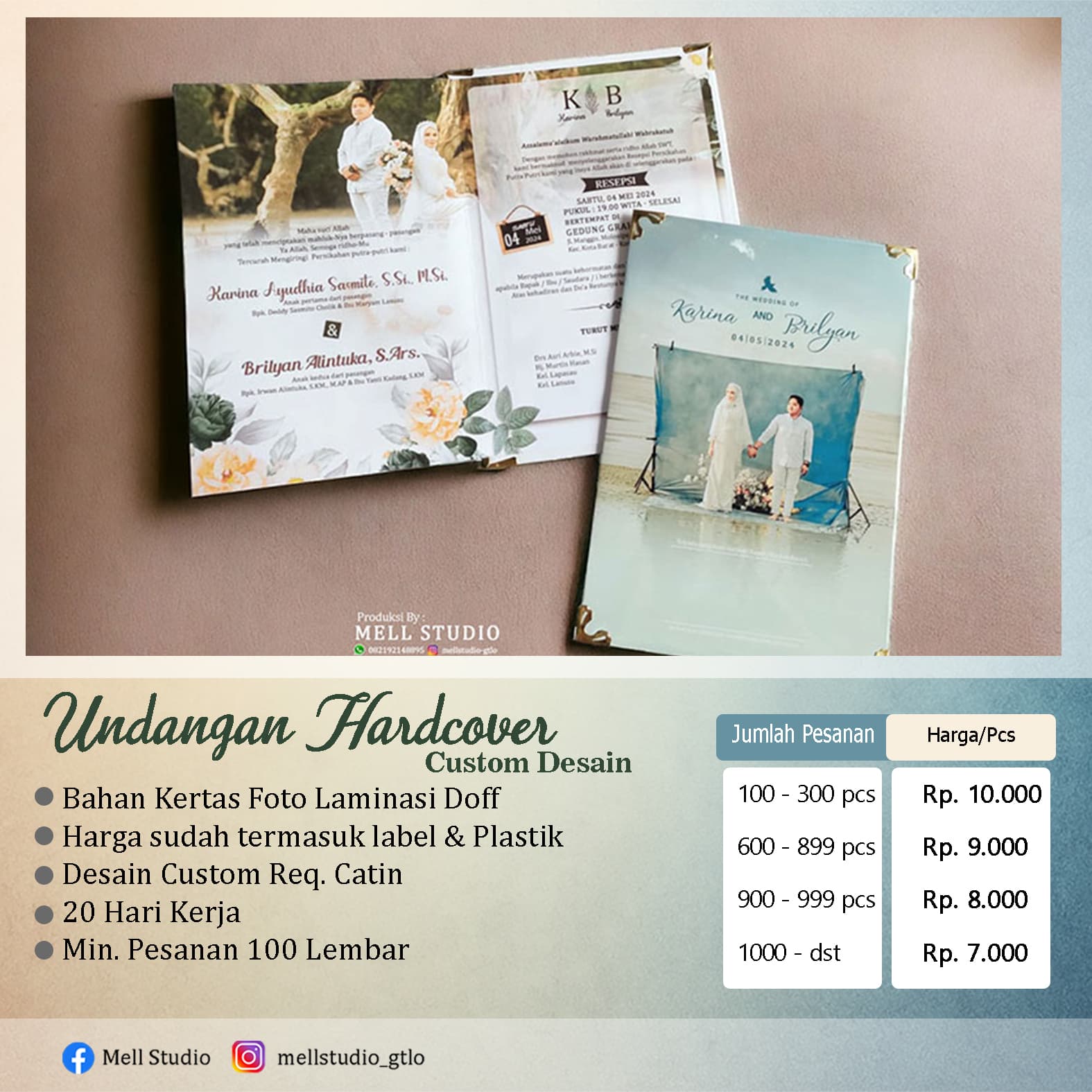 Seri Hardcover Custom A4 sampel 1